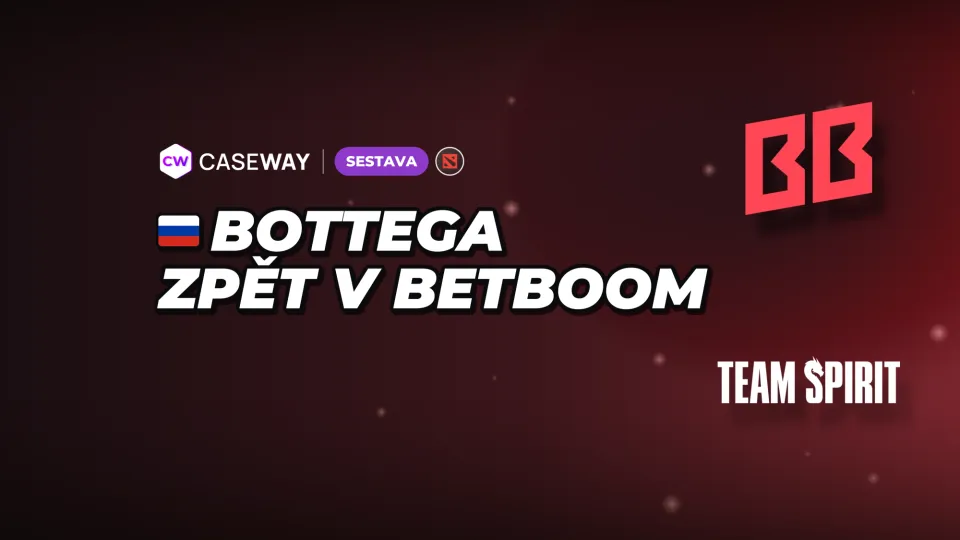 Přestupy týdne: bottega je znovu v BetBoom Team, PlayTime přichází o hráče i trenéra