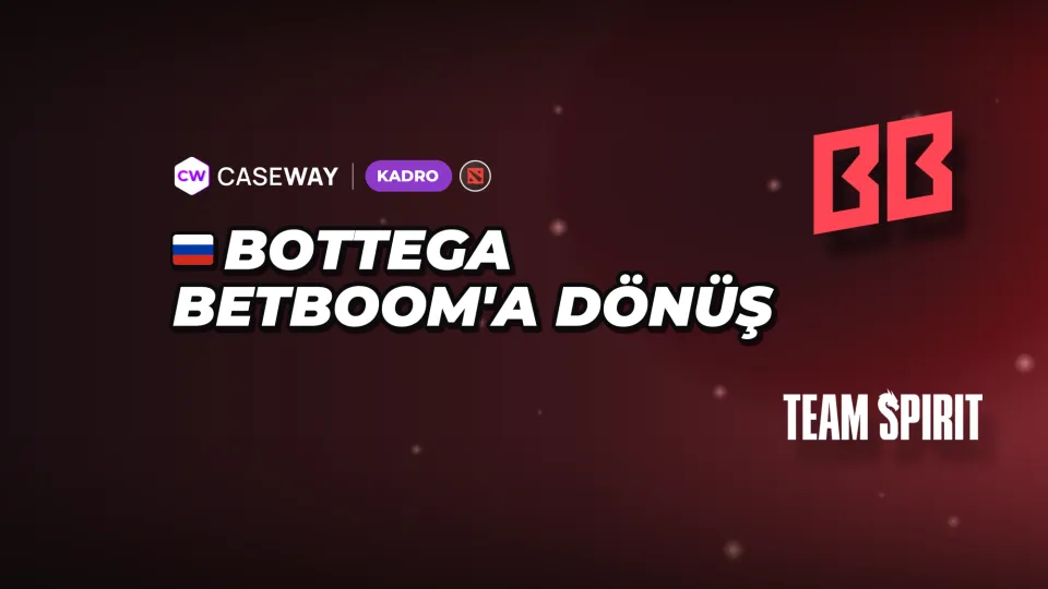 Haftanın transferleri: bottega yeniden BetBoom Team'de, PlayTime oyuncu ve koç kaybediyor