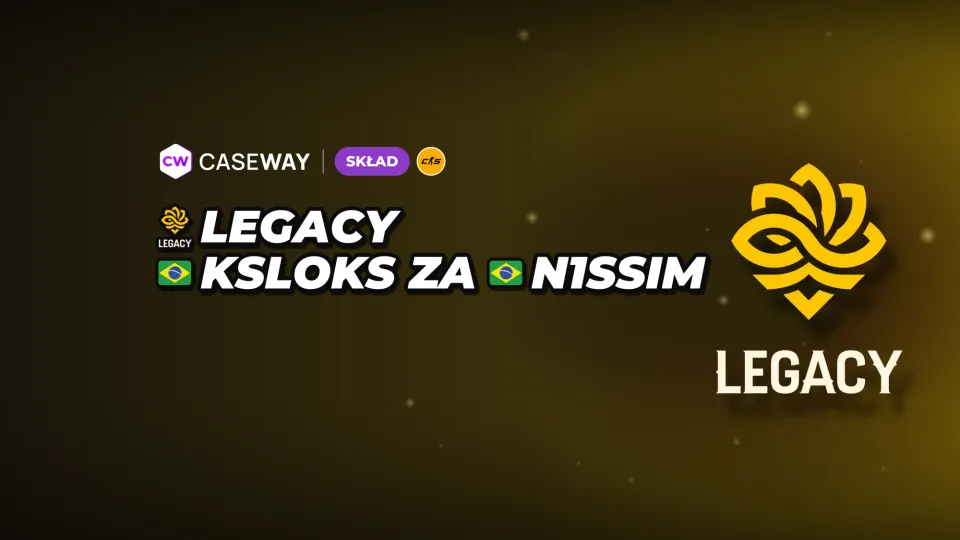 ksloks zastąpi n1ssima w Legacy do końca sezonu