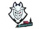 Наклейка | G2 Esports (металлическая) | Стокгольм-2021