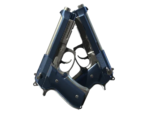 Akimbo-Berettas | Marineblau eloxiert