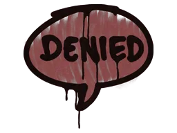 Denied (Brick Red)