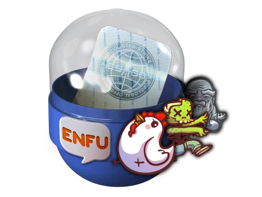 Capsule à sticker d'Enfu