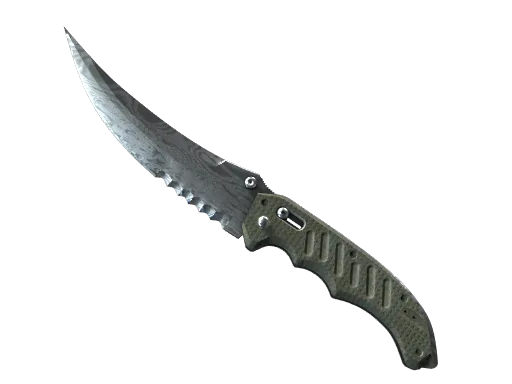 Cuchillo plegable | Acero de damasco
