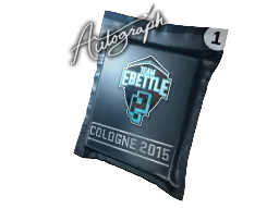 Autogrammkapsel | Team eBettle | Köln 2015