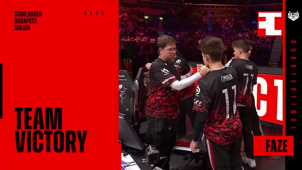 FaZe win in the QF