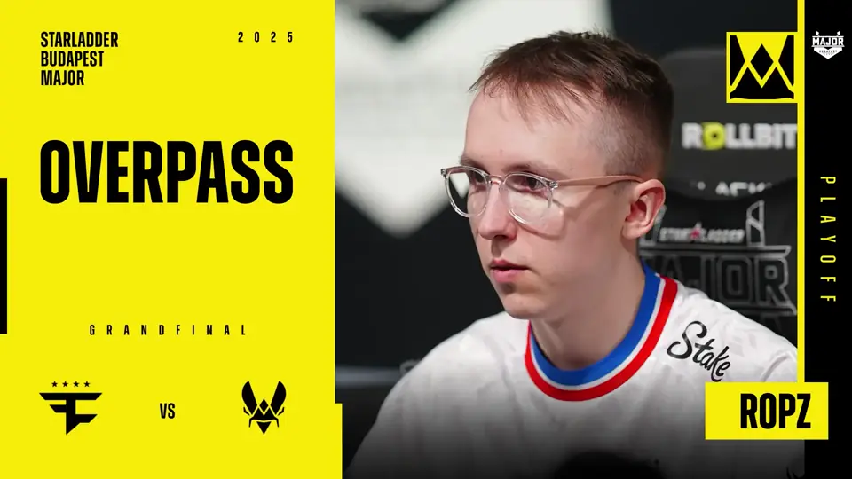 ropz vs FaZe on Overpass