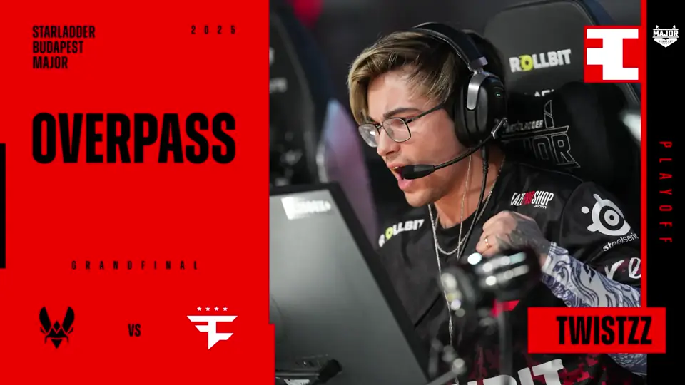 Twistzz vs Vitality on Overpass