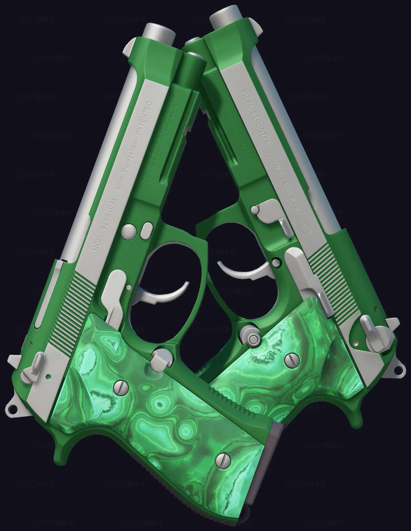 Dual Berettas | Polished Malachite