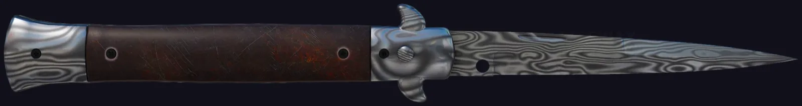 ★ Stiletto Knife | Damascus Steel
