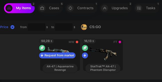 my profile cs2 items steam sync example